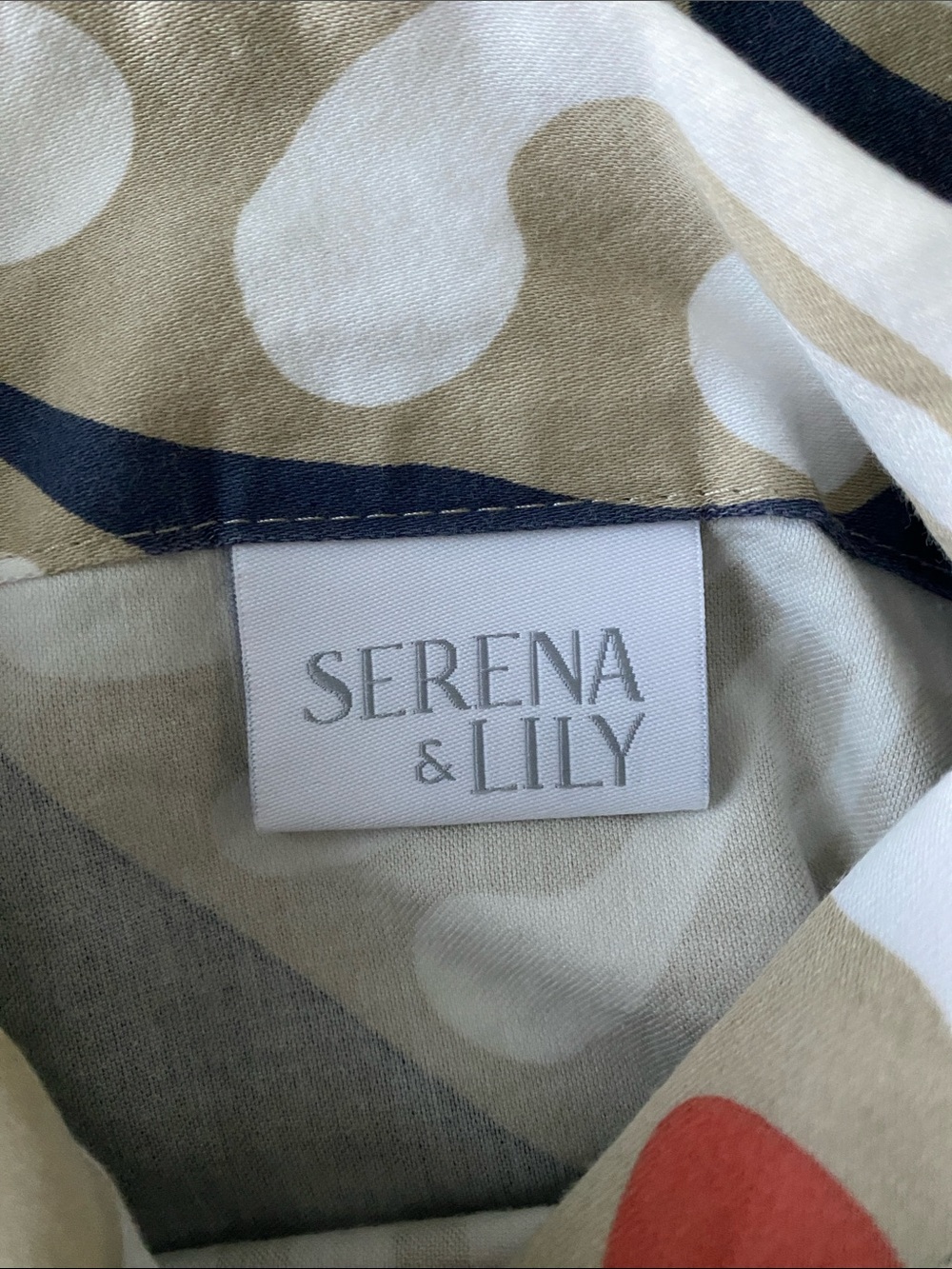 Serena & Lily “Palmetto” Full/Queen 100% Cotton Duvet Cover blue, tan, copper - Picture 6 of 10
